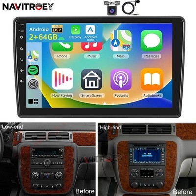 Apple Carplay For Chevrolet Avalanche 2007-2013 Android 15 Car Stereo Radio GPS
