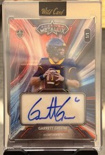 Garrett Greene 1/1 Auto Wild Card American Metallic Black Swirl
