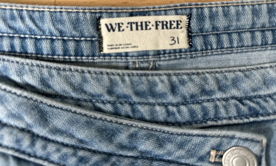 We The Free Free People Roxie Denim Maxi Wrap Skirt Size 31 NWOT - Image 3 of 4