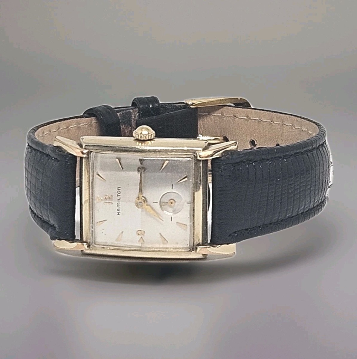 BEAUTIFUL 1955 HAMILTON TRENT Men's Watch 22 Jewel Grade 770 Crosshair Dial  MINT - Main Image