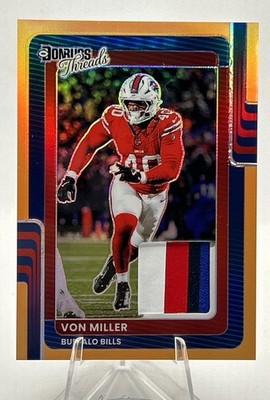 Von Miller 06/49 2025 Panini Donruss Optic #DTBH-VMR (MEM) Orange Neon Prizm