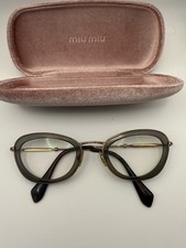 Miu Miu Glasses With Pink Velvet Case Marked 51 -24 - 101 Signed