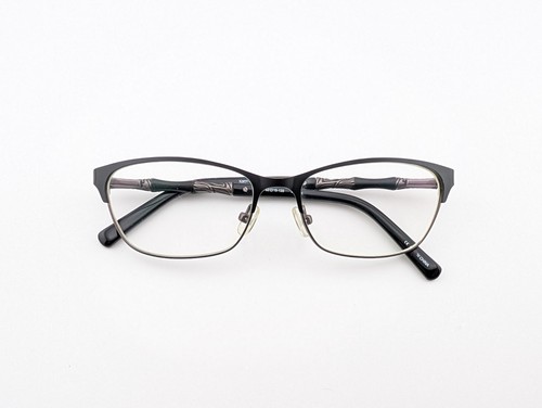 Karen Kane Eyeglasses, Frames Only, Coconut, 52-15-135, Metal/Plastic, Black