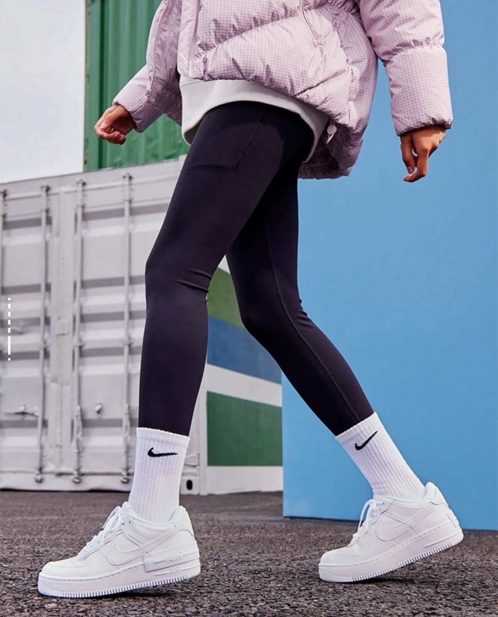 Leggings Girl Wearing Air Force Ones Women's Sizes Nike Air Force