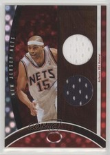 2006 Bowman Elevation Executive Level Dual Relics Red 4/49 Vince Carter HOF 7y2