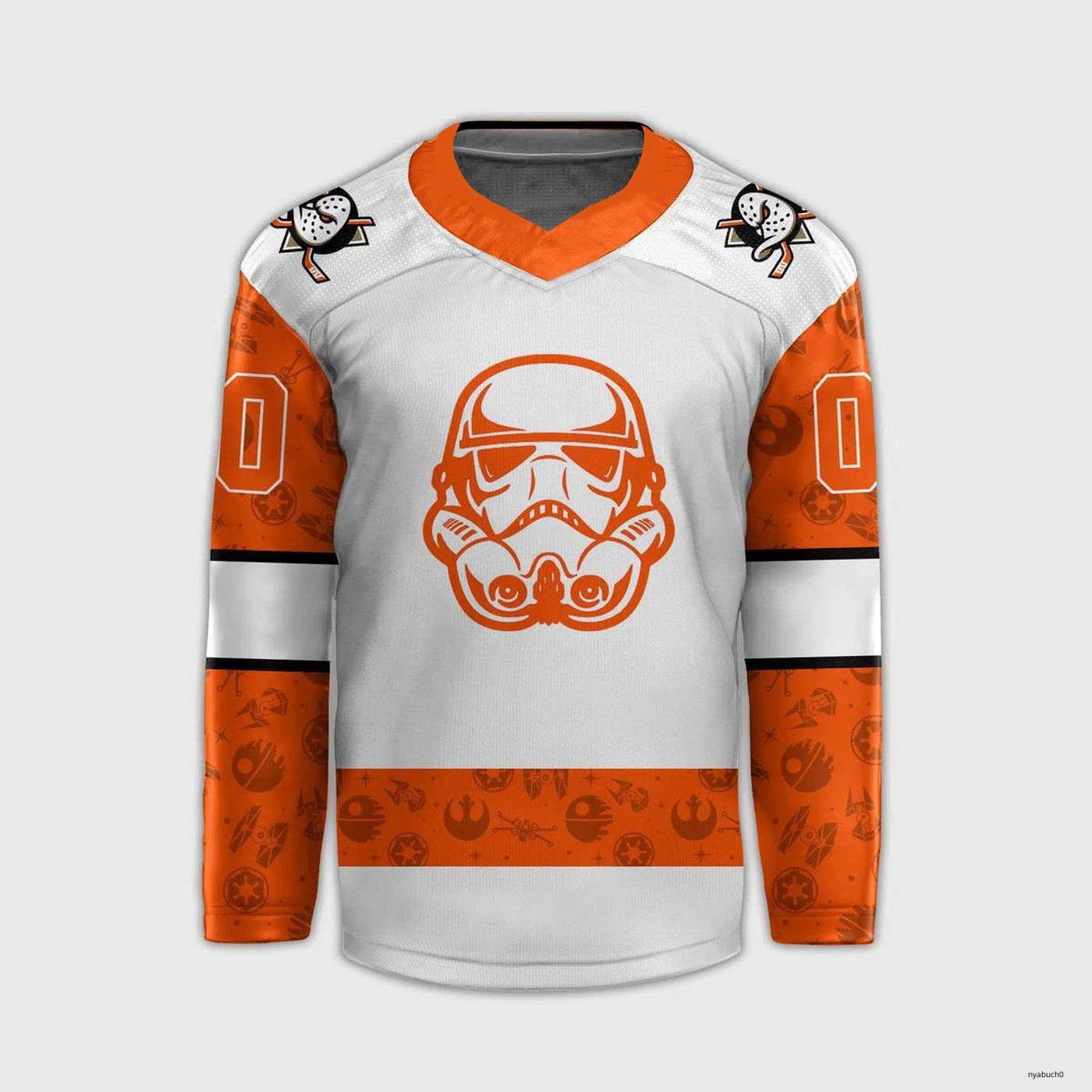 Personalized Anaheim Ducks Night Hockey Jersey Unisex Retro Hockey Fan Shirt