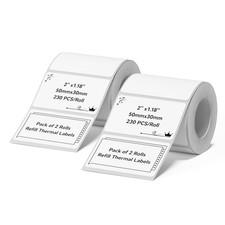 NIIMBOT 2 Rolls Labels for B1 B21 B3S K3 Label Maker Tape 2" x 1.18"