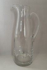 Dartington Crystal Tall Clear Glass Water Jug Height 10.75"