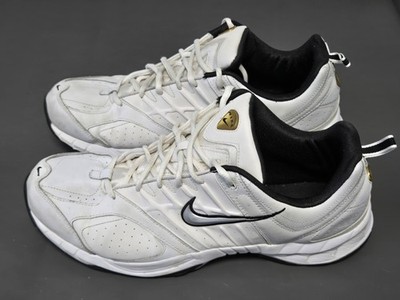 Nike T Lite White Leather Sz 13 Casual Sneakers Shoes Mens 315347-101 Year 2011