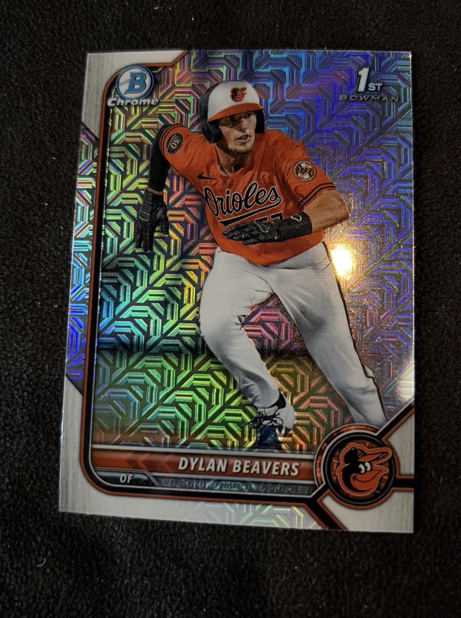2022 Bowman Draft - Chrome Dylan Beavers #BDC-160 Mojo Refractor (RC)