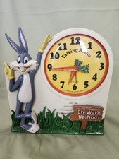 Working 1974 Bugs Bunny Talking Alarm Clock. Eh, Wake Up Doc, No More Sleeping🥕