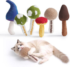 Cat Toys for Indoor Cats, Catnip and Silvervine Chew Toys with Different Texture