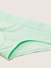 PINK Victoria Secret 91 Cotton Hipster Panty XS XL Velvet Logo Waist Light Mint