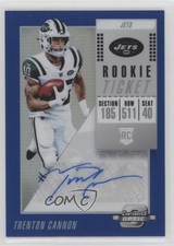 2018 Contenders Optic Rookie Ticket Blue Prizm 3/25 Trenton Cannon #159 Auto 0c2