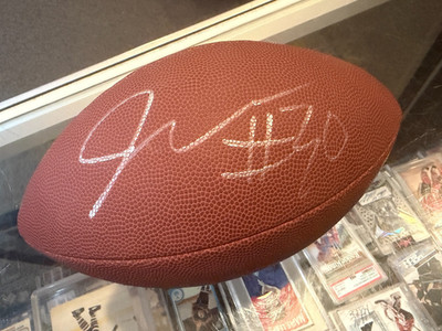 JAYLEN WARREN PITTSBURGH STEELERS SIGNED WILSON COMPOSITE FOOTBALL #30 JSA