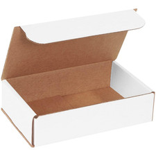 Mailer Boxes Small 8"L X 5"W X 2"H 50-Pack - Corrugated Cardboard Box for Shippi