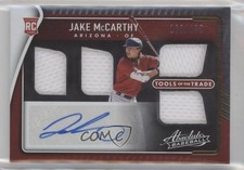 2022 Absolute Tools of the Trade 4 Swatch Signatures Jake McCarthy Auto 19ed