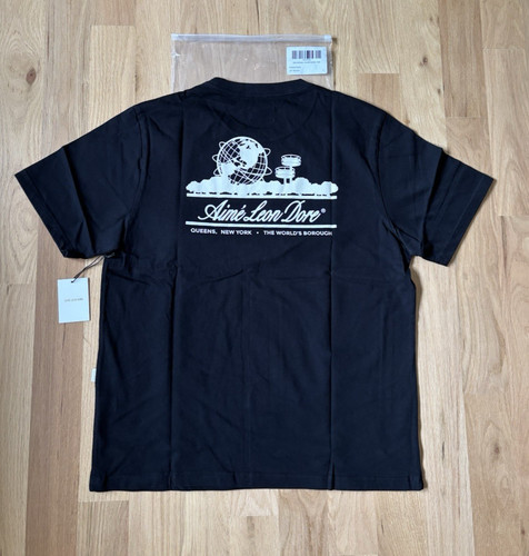 Aime Leon Dore ALD Unisphere Tee - Jet Black - SS25 NWT Large