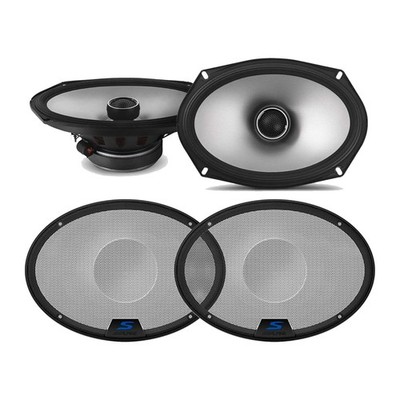 Alpine S2-S69 6x9'' Coaxial & KTE-S69G 6x9'' Speaker Grill Bundle