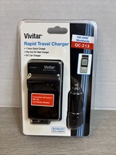 Vivitar QC-213 Rapid Travel Charger for Canon NB-10L Batteries