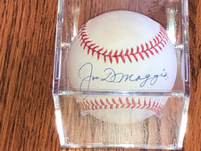 Joe DiMaggio Boldly Autographed Rawlings OAL Budig Baseball - JSA LOA