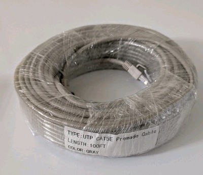 100 FT RG59 High Performance Video/Power Cable for Security Camera UTP CAT5E