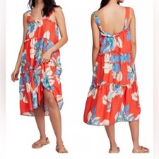 Free People Moonshine Sleeveless Dress Size Large EUC Linen Blend