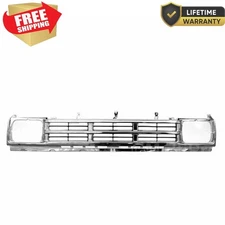 For 1990-1992 New Chrome & Silver Front Grille 2-Door Nissan D21 NI1200121