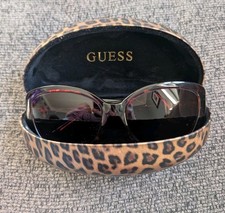 Authentic Guess Women's Sunglasses Animal Print w/Case Polarized Prescription