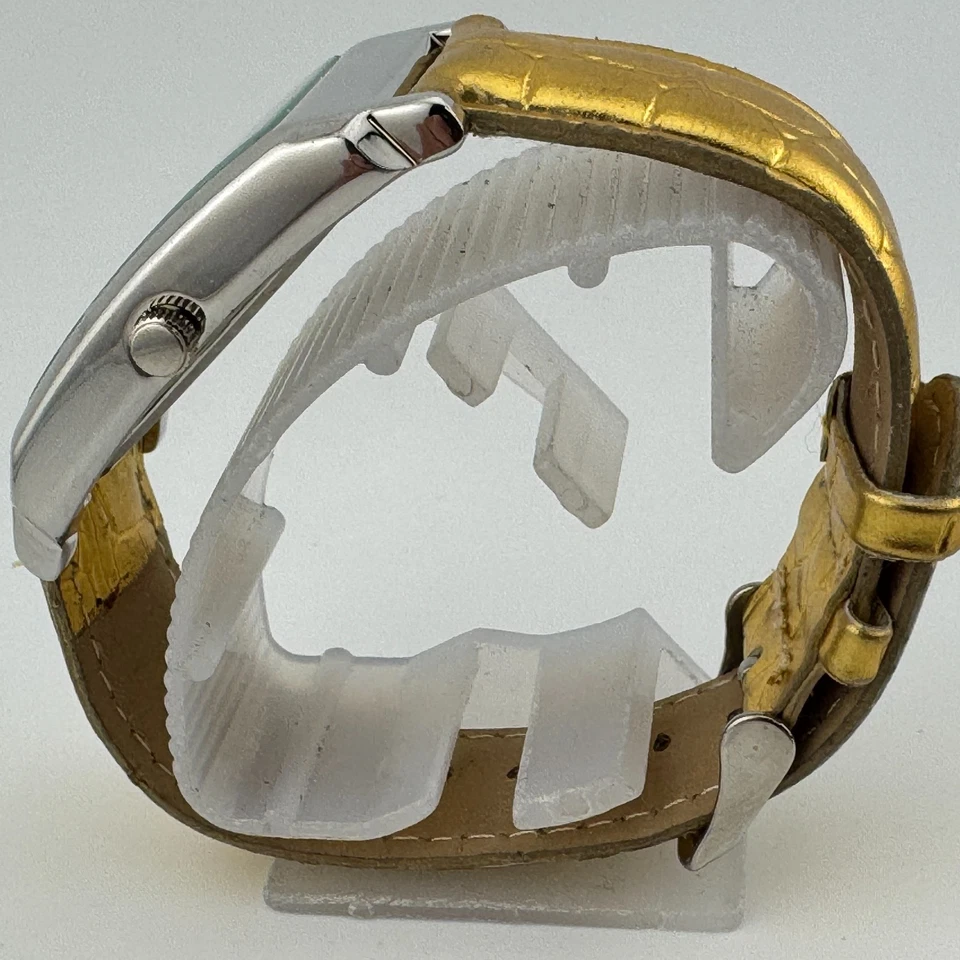 Terner Reloj Cuarzo Hombre Plata Rectángulo Singapur Movt Romano Analógico Batería Nueva Foto 4 de 4