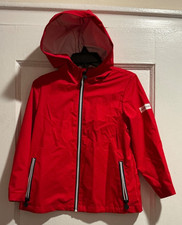 Hunter X Target Little Kids Hooded Rain Jacket Full Zip Red Sz 3T MINT 