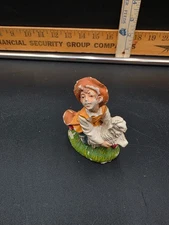 Vintage Shepherd Boy with Lamb Nativity Figure Made in Italy