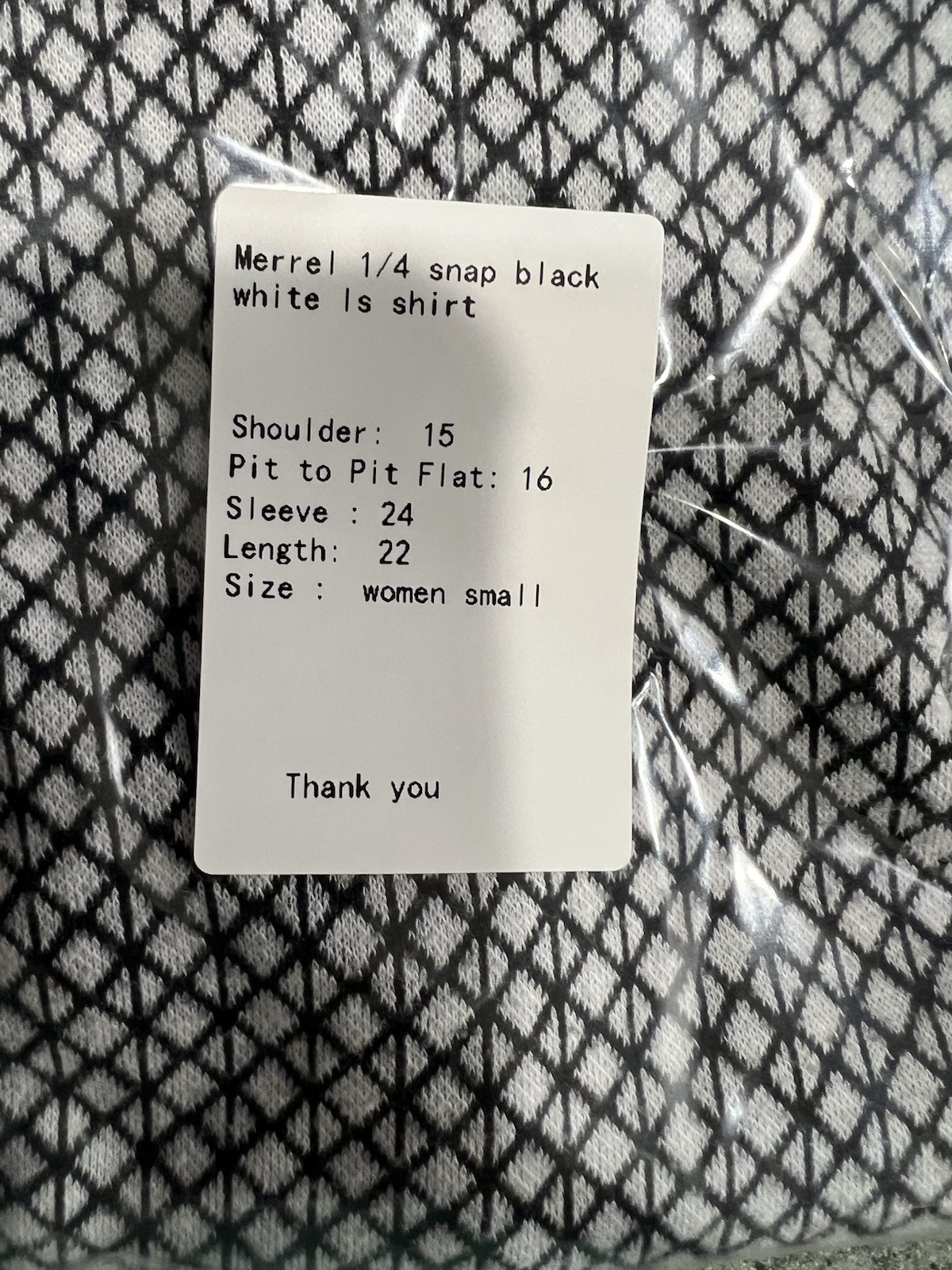 Merrell Indira Snap Placket Pullover Black And Wh… - image 13