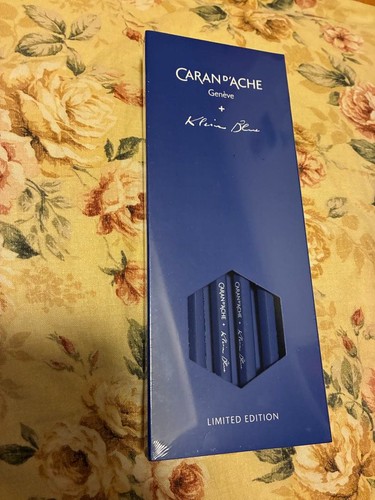 CARAN D'ACHE 4 piece set Klein Blue Yves Klein