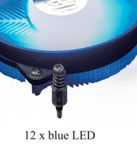 HIGH POWER  Low Profile Blue LED CPU Cooler for Intel i9/i7/i5/i3 Socket LGA1700