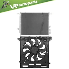 A/C Condenser and Radiator Cooling Fan Assembly For 2020-2022 Ford Explorer