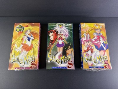 2001 Sailor Moon S VHS - TV Series Vol 4, 7, 9 - English Dubbed (Set of 3)