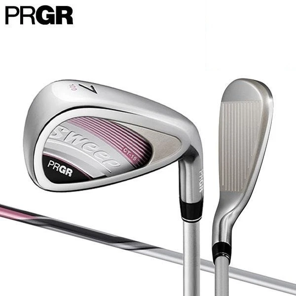 PRGR Ladies SWEEP Iron Wedge 7-9,P,A,S 6pcs Set NEW Spring Graphite Pink L-Flex - Image 2 of 4