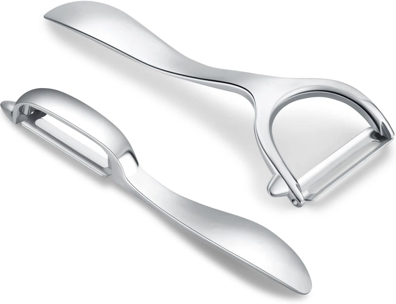 Set of 2 Stainless Steel Vegetable Peeler,Y-Shaped and I-Shaped Stainless Steel