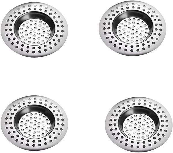 4X Abflusssieb Edelstahl 75Mm SpüLbeckensieb HaarfäNger Waschbecken Dusche-image