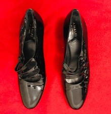 Authentic Amalfi by Rangoni vintage black patent leather heels sz 7.5
