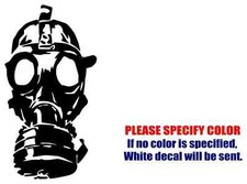 Gas Mask Zombie 2 Vinyl Decal Sticker Car Truck Window Bumper Various Sizes
