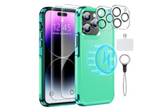 iPhone 14 Pro Magnetic Case Magsafe Case And Glass Screen 6 in 1 2, and 2 Lens
