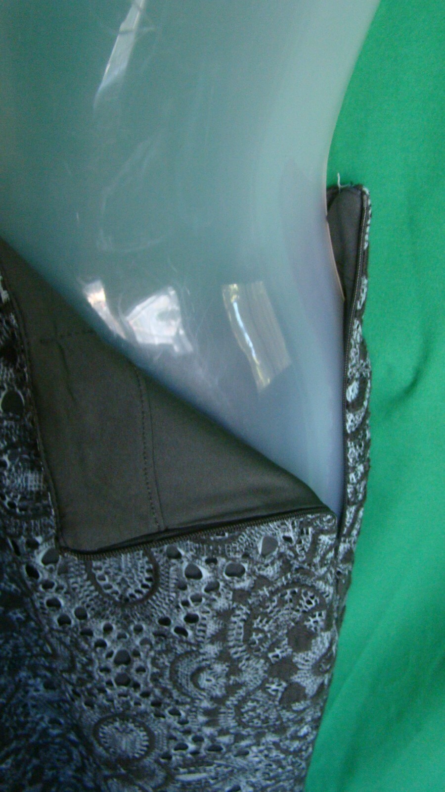 ZARA Basic Collection Multicolor Lace Pencil Skir… - image 3