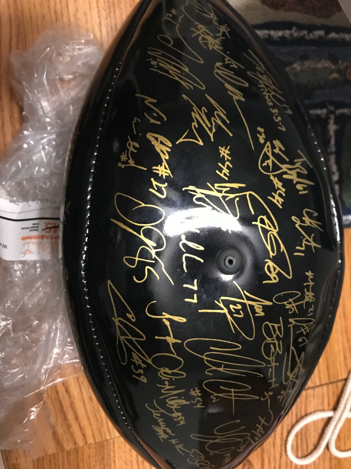 LOT (2) PITTSBURGH STEELERS SOUVENIR FOOTBALLS FASCIMILE SINGATURES