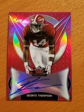 2019 Leaf Valiant Pink Deionte Thompson Alabama Rookie Auto #'d 13/15