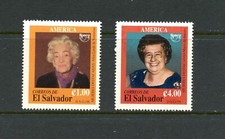 M454 El Salvador 1998 famous women 2v. MNH