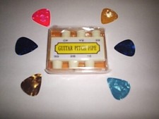GUITAR TUNER PITCH PIPE + 6 FREE GUITAR PICKS   NEW  ITEM
