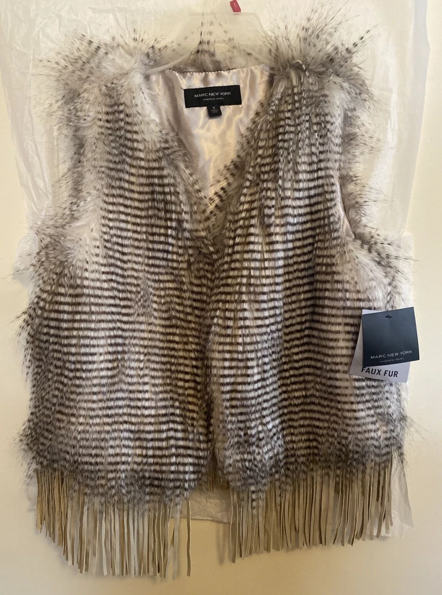 Marc new york sales faux fur vest