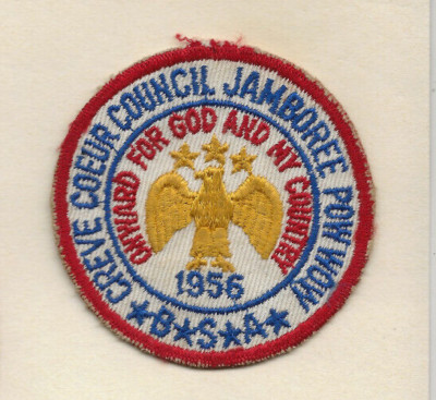 CREVE COEUR COUNCIL / 1956 JAMBOREE POW WOW patch '' no tab '' Boy Scout BSA /B-15